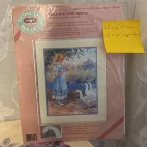 Dimensions no count cross stitch circa 1990 geese